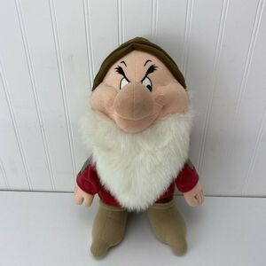Vintage Disney Snow White & Seven Dwarfs Grumpy Plush 13”
